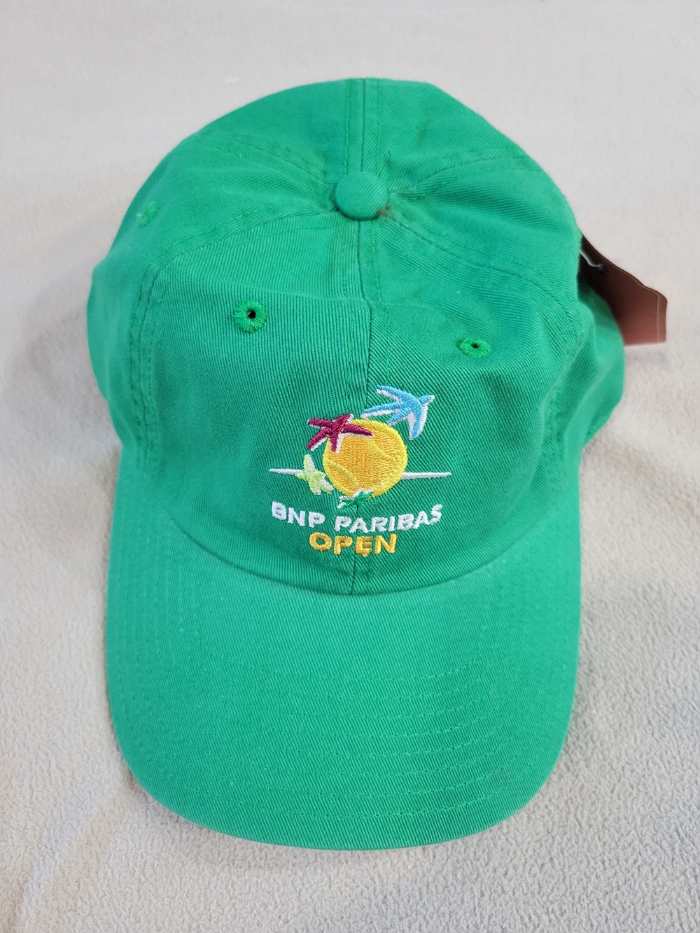 BNP Paribas OPEN green Baseball Cap NWT